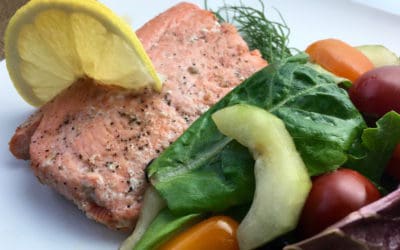 Lemon and Dill Salmon with Herb Salad